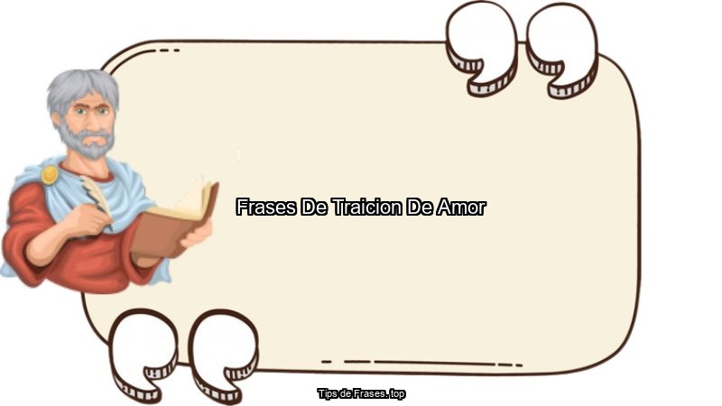 Frases De Traicion De Amor